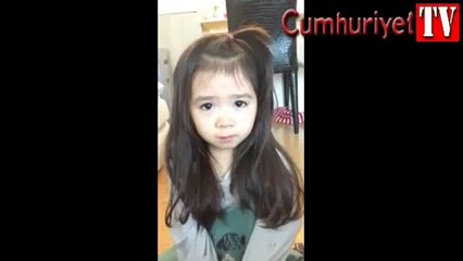 Koreli sevimli kızın rol yeteneği