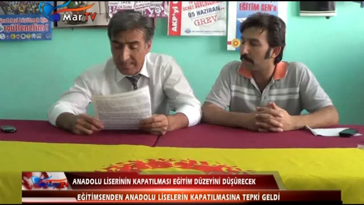 ANADOLU LİSESİNİN KAPATILMASI EĞİTİM DÜZEYİNİ DÜŞÜRECEK