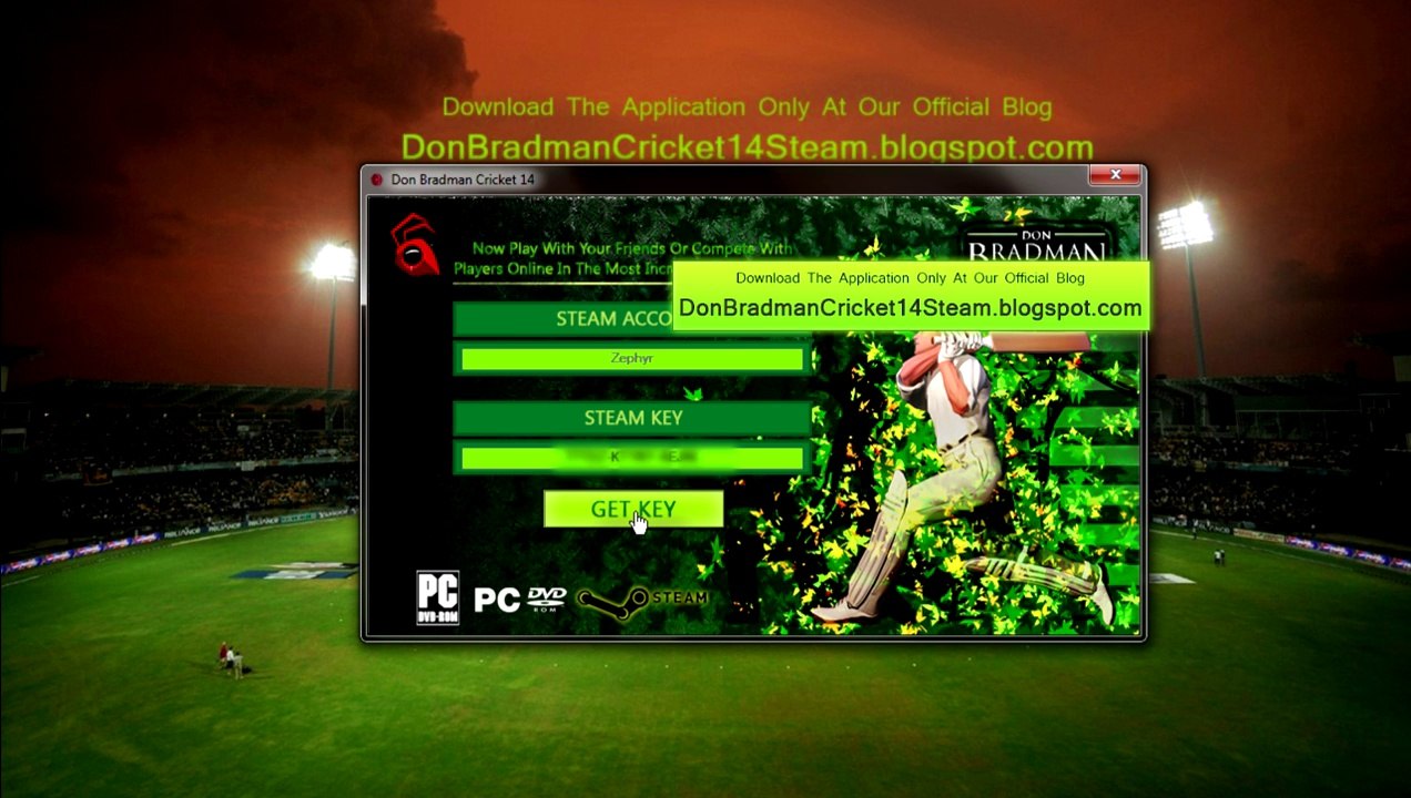 Télécharger Don Bradman Cricket 14 Générateur free Steam Keys Gratuit