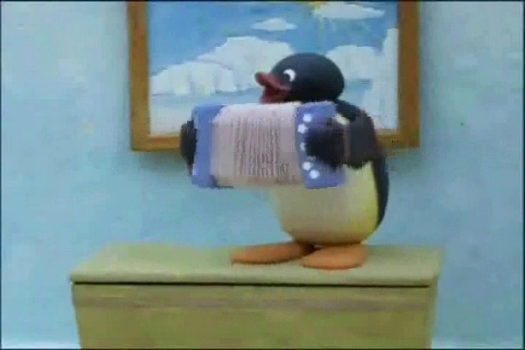 Pingu joue de l'accordéon