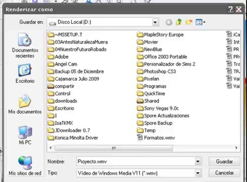 Vegas Pro 9.0 Español - 03  Renderización