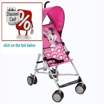 Clearance NEW Cosco Strollers Disney Minnie Mouse Umbrella Baby Stroller w 3-point Harness Review