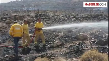 Otluk alanda yangın -