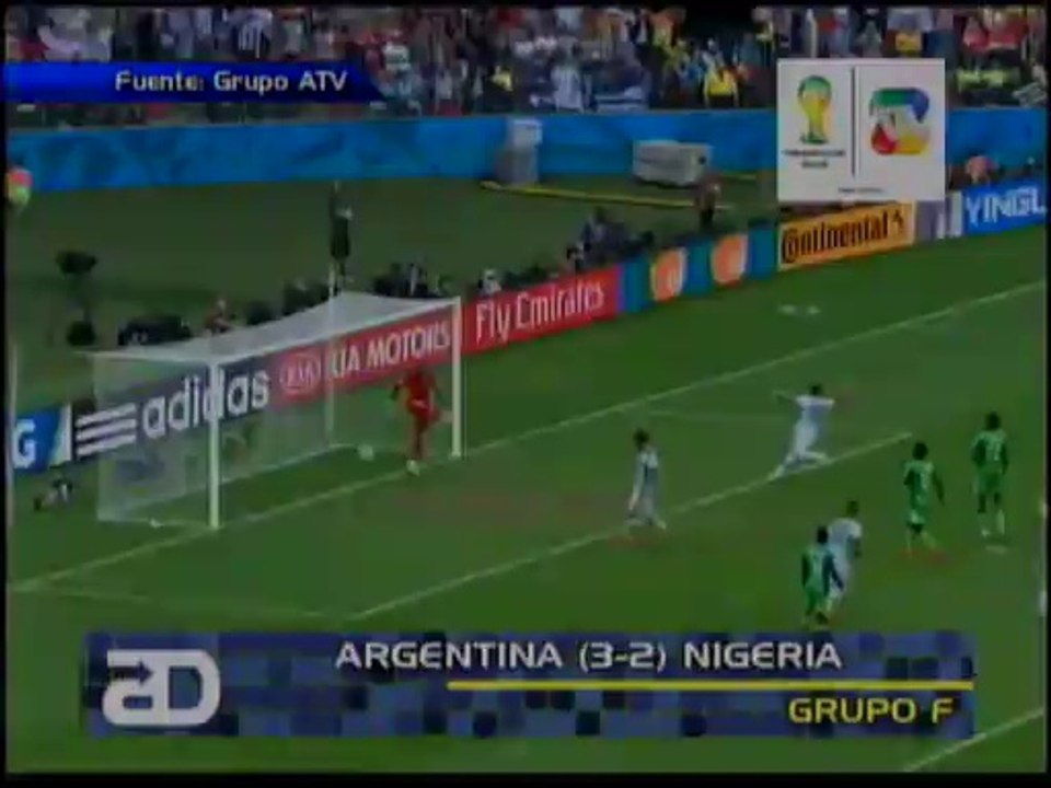 Resumen Grupo F - 3era Fecha - Argentina 3-2 Nigeria
