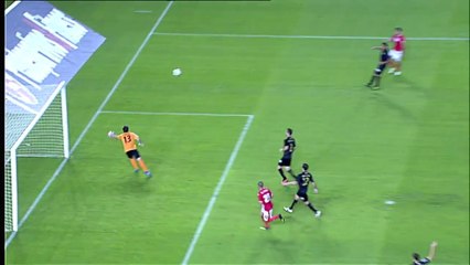 Gol de Molinero (1-0) en el Real Murcia - Racing de Santander