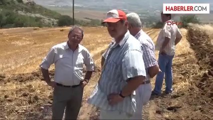 40 Dönüm Ekili Buğday Yandı