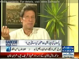 Imran Khan in Nadeem Malik Live - 26th June 2014