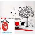 Best Price Blooming Giant Flying Birds Flower Tree Vine Branch Wall Decal Sticker Decor Vinyl Lettering Saying Quotes Room Home Decor DIY Mural Art Review