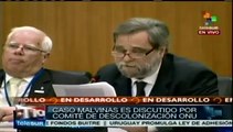 Expone Argentina ante ONU sus razones para recuperar Islas Malvinas