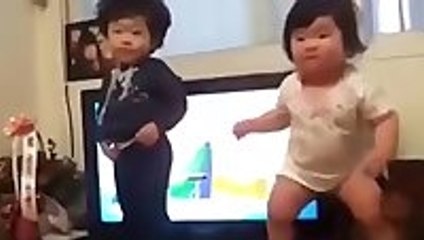 Chubby Korean Baby Does a Little Dance