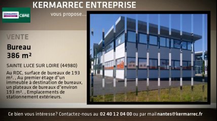 Download Video: A vendre - Bureaux - SAINTE LUCE SUR LOIRE (44980) - 386m²