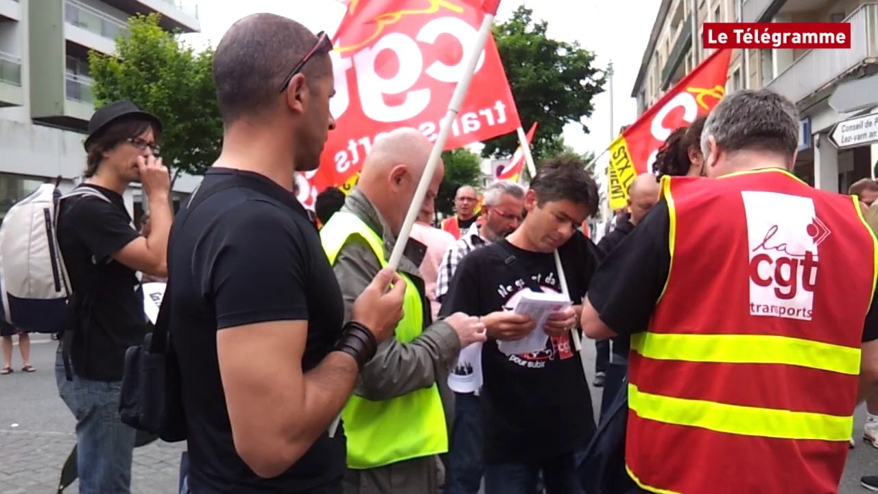 Lorient. 120 personnes dans la rue  à l'appel de la CGT