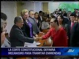 Legislativo entregó enmiendas constitucionales