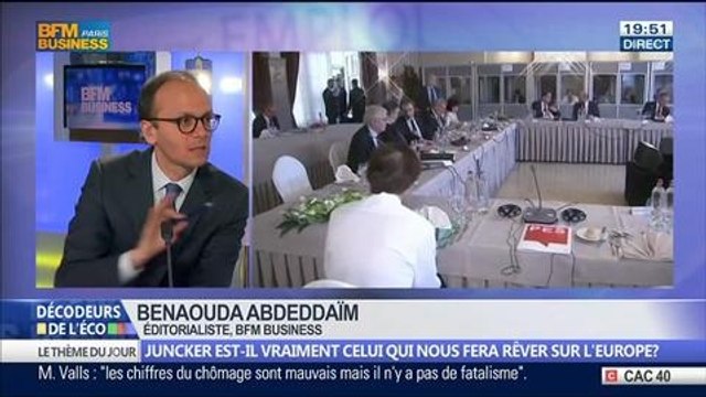 Jean-Claude Juncker est-il vraiment l'homme qui nous fera rêver sur l'Europe ?, dans Les Décodeurs de l'éco - 26/06 3/5