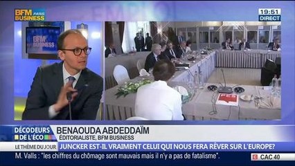 Jean-Claude Juncker est-il vraiment l'homme qui nous fera rêver sur l'Europe ?, dans Les Décodeurs de l'éco - 26/06 3/5