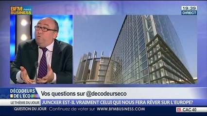 Jean-Claude Juncker est-il vraiment l'homme qui nous fera rêver sur l'Europe ?, dans Les Décodeurs de l'éco - 26/06 2/5