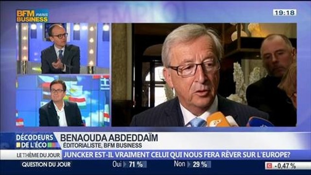 Jean-Claude Juncker est-il vraiment l'homme qui nous fera rêver sur l'Europe ?, dans Les Décodeurs de l'éco - 26/06 1/5