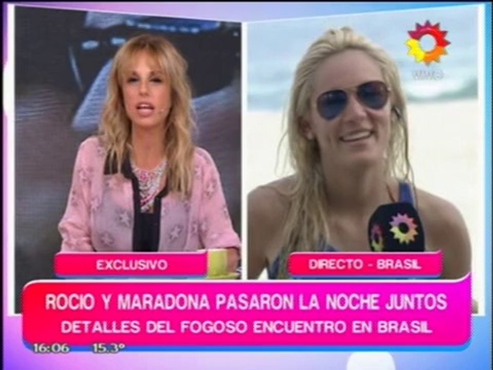 Pronto.com.ar Rocío Oliva estuvo con Maradona en Brasil