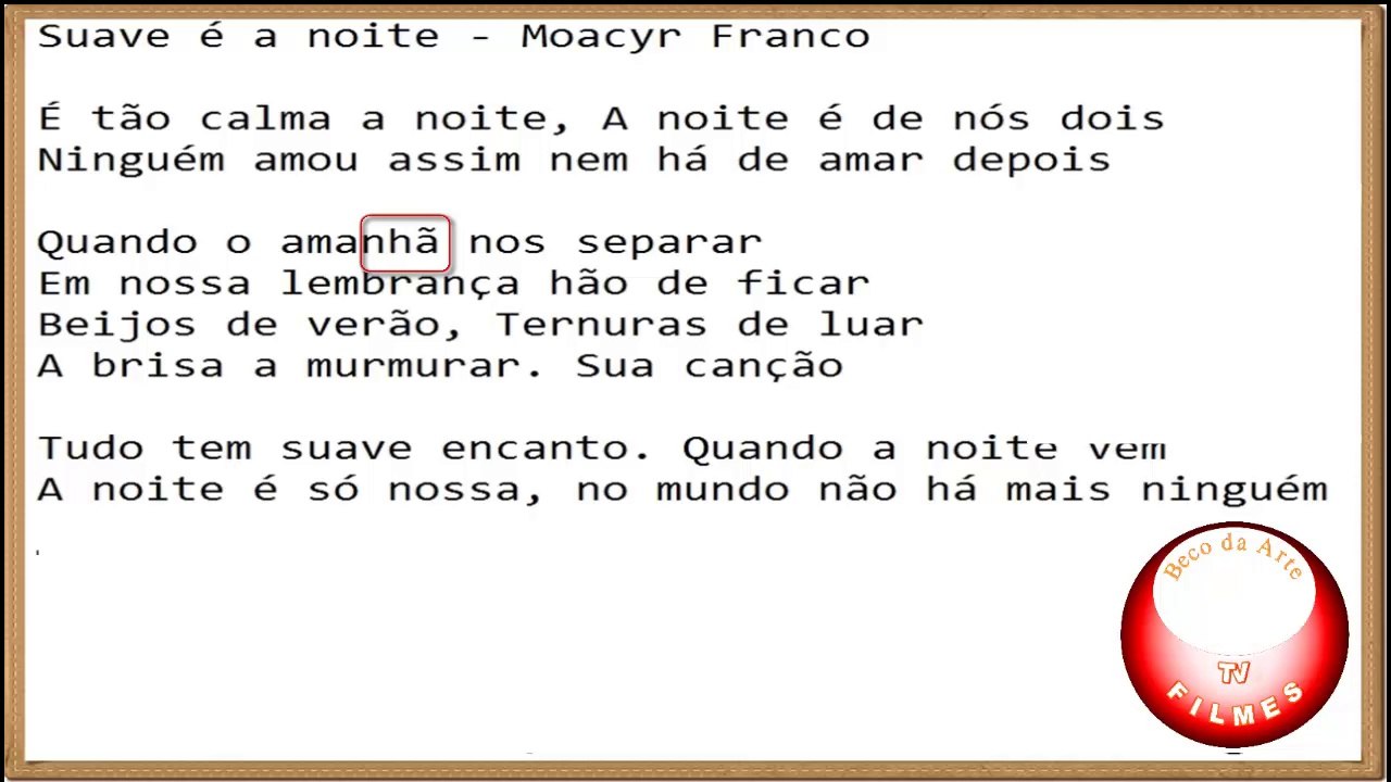 Suave é a noite by Beco da Arte