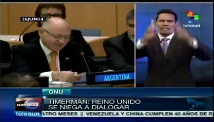 Acusa Argentina a Reino Unido de no querer dialogar sobre Malvinas