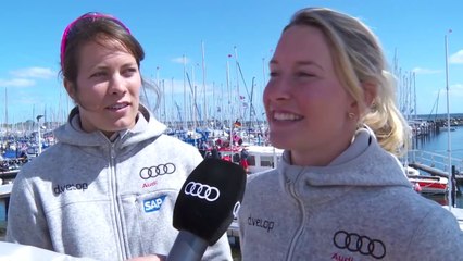 Kieler Woche 2014 - Susann Beucke und Tina Lutz, Frauenpower im 49erFX