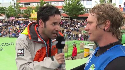 Kieler Woche 2014 - Akif Aydin beim Oceanjump im Germaniahafen