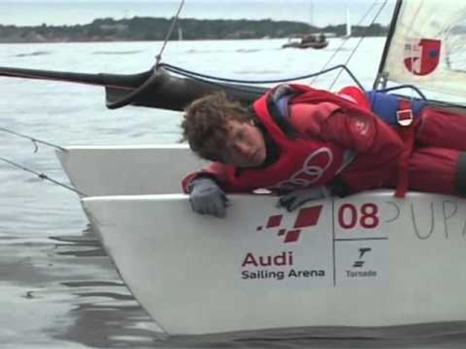 Tornados in Aktion am fünften Tag in der Audi Speedsailing Arena