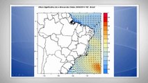 Nordeste com mar agitado e risco de ressaca