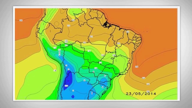 Frio intenso e geada forte