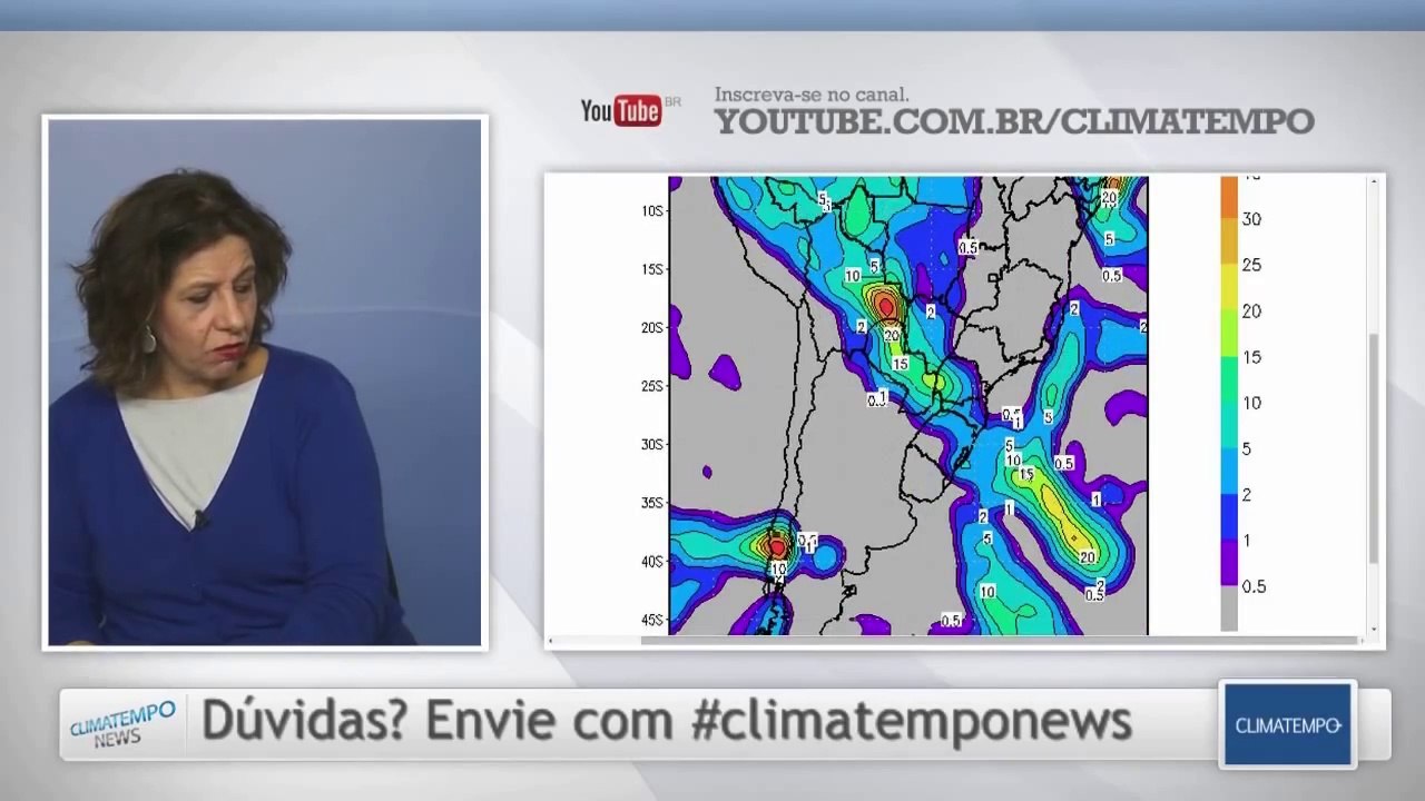 Mudanças no tempo à vista para o Sul