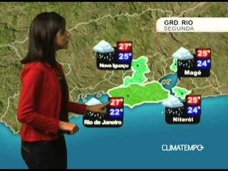 Previsão do Tempo - Segunda 14/04/2014 - Grande Rio