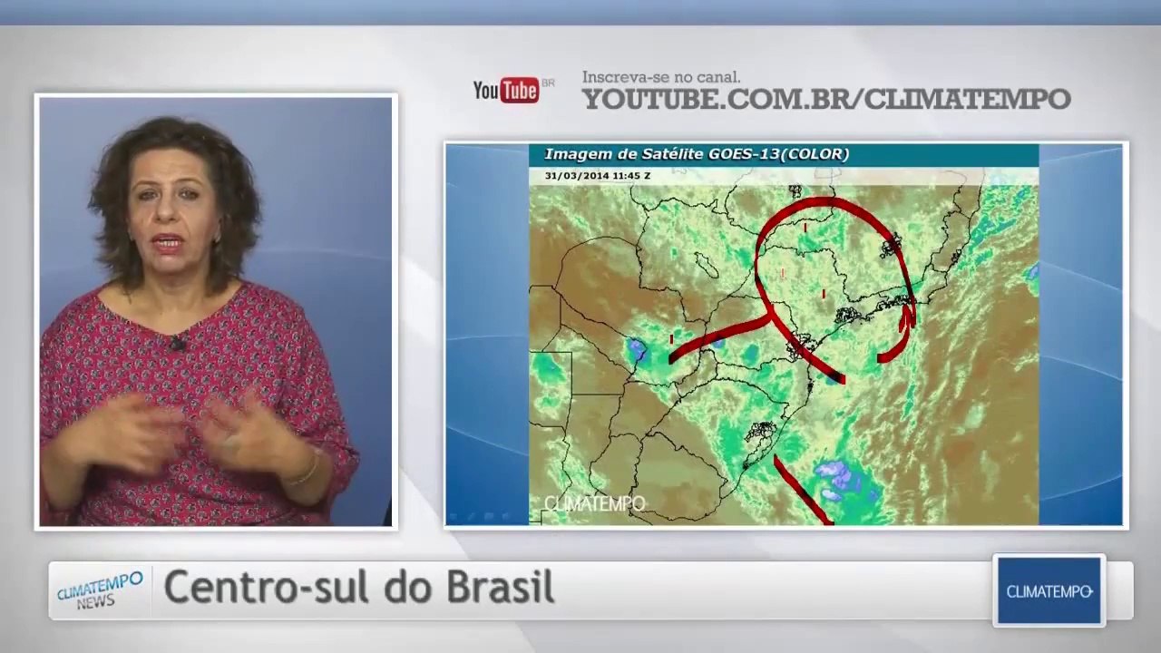 Chuva forte para o Sudeste