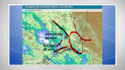 Frente fria traz temporais para o Sudeste