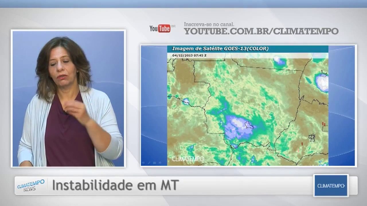 Umidade alta e chuva sobre Centro-Oeste