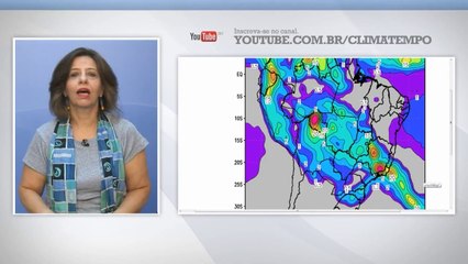 Chuva aumenta sobre o Sudeste