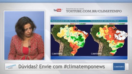 Como será a chuva esta semana no Brasil?