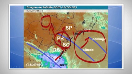 Frente fria se aproxima do Sudeste