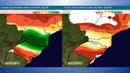 Risco de temporais, enchente e alagamentos no Sul