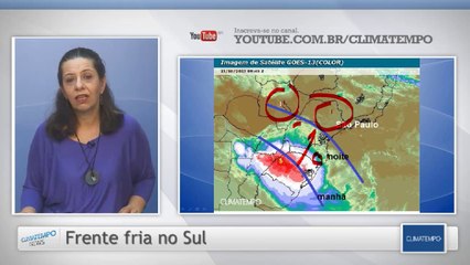 Atenção SP e MS: Frente fria se aproxima