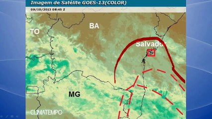 Chuva forte em Salvador, Aracaju e Maceió