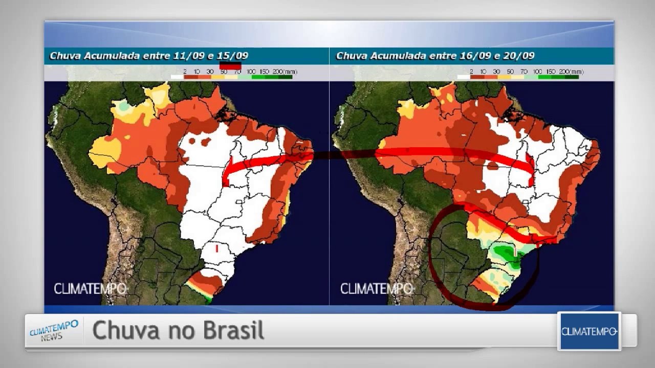 Quando volta a chover e a esfriar no Sul?