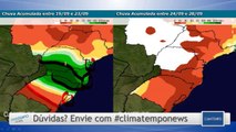 Risco de chuva forte, enchente e alagamentos no Sul do Brasil