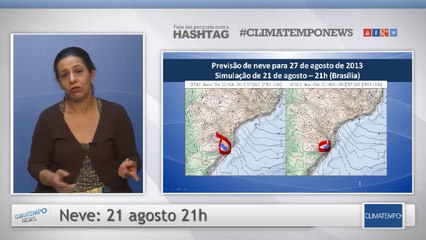 Está aumentando a chance de nevar semana que vem!
