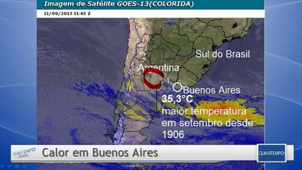 Climatempo News -  Edição das 12h30 - 11/09/2013