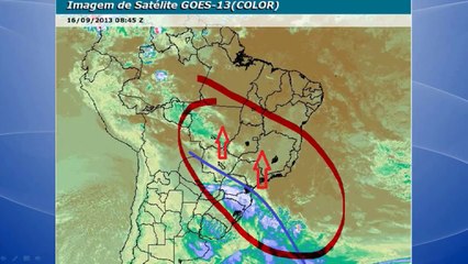 Volta a chover no Sudeste e no Centro-Oeste