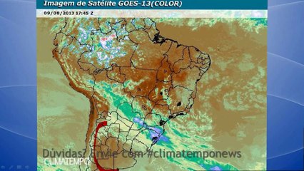 Climatempo News -  Edição das 17h30 - 09/08/2013