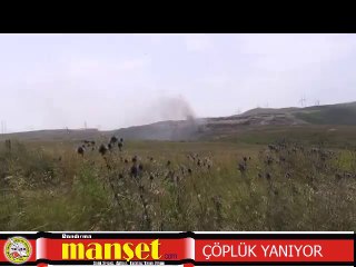 Çöplük yanıyor