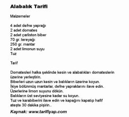 Alabalık Tarifi