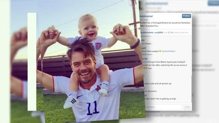 Josh Duhamel Cheers On U.S. World Cup Soccer Team With Baby