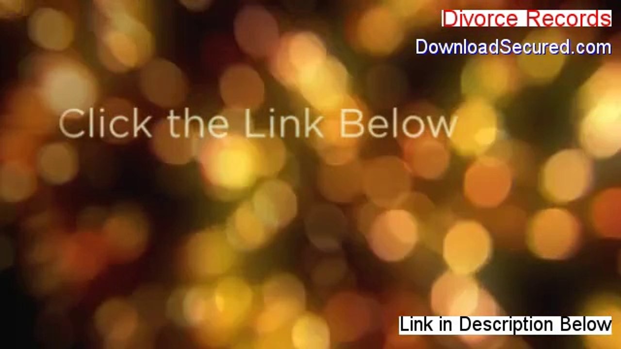 Divorce Records Reviewed - Legit Review [2014]